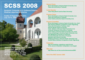 SCSS 2008 Poster