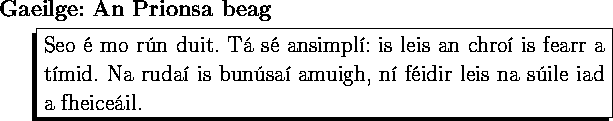 Irish-Gaelic