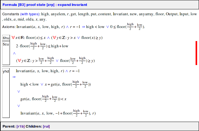 Proof State after Instantiation